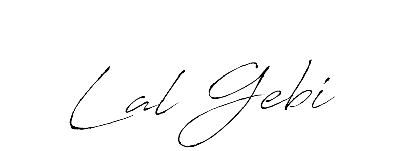 Similarly Antro_Vectra is the best handwritten signature design. Signature creator online .You can use it as an online autograph creator for name Lal Gebi. Lal Gebi signature style 6 images and pictures png