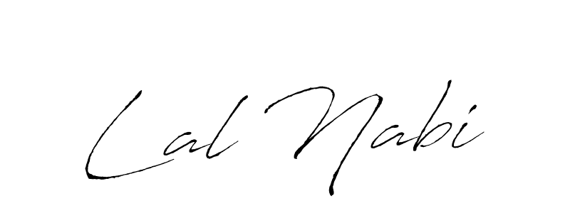 Antro_Vectra is a professional signature style that is perfect for those who want to add a touch of class to their signature. It is also a great choice for those who want to make their signature more unique. Get Lal Nabi name to fancy signature for free. Lal Nabi signature style 6 images and pictures png