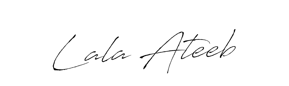 Design your own signature with our free online signature maker. With this signature software, you can create a handwritten (Antro_Vectra) signature for name Lala Ateeb. Lala Ateeb signature style 6 images and pictures png