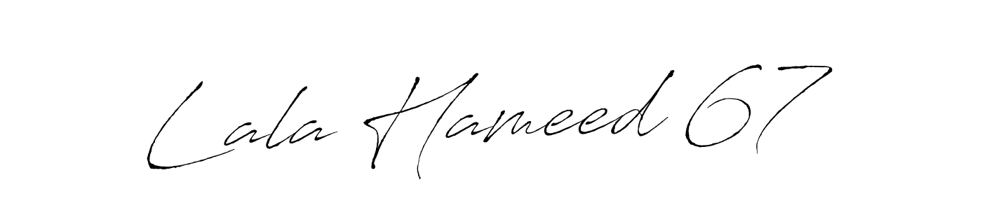 Similarly Antro_Vectra is the best handwritten signature design. Signature creator online .You can use it as an online autograph creator for name Lala Hameed 67. Lala Hameed 67 signature style 6 images and pictures png