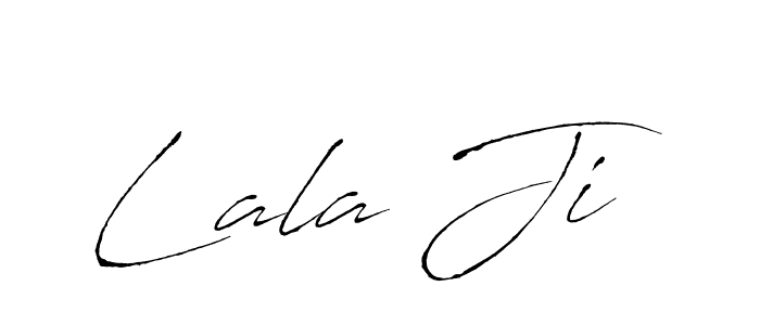 Design your own signature with our free online signature maker. With this signature software, you can create a handwritten (Antro_Vectra) signature for name Lala Ji. Lala Ji signature style 6 images and pictures png