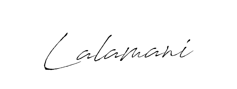 You should practise on your own different ways (Antro_Vectra) to write your name (Lalamani) in signature. don't let someone else do it for you. Lalamani signature style 6 images and pictures png