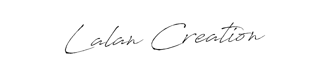 Use a signature maker to create a handwritten signature online. With this signature software, you can design (Antro_Vectra) your own signature for name Lalan Creation. Lalan Creation signature style 6 images and pictures png