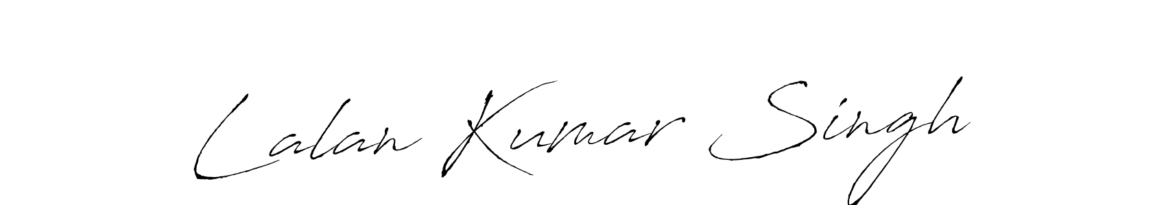 Make a beautiful signature design for name Lalan Kumar Singh. With this signature (Antro_Vectra) style, you can create a handwritten signature for free. Lalan Kumar Singh signature style 6 images and pictures png