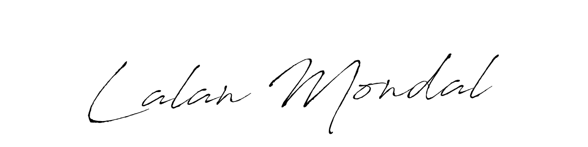 Use a signature maker to create a handwritten signature online. With this signature software, you can design (Antro_Vectra) your own signature for name Lalan Mondal. Lalan Mondal signature style 6 images and pictures png