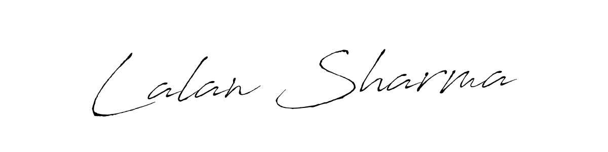 You should practise on your own different ways (Antro_Vectra) to write your name (Lalan Sharma) in signature. don't let someone else do it for you. Lalan Sharma signature style 6 images and pictures png