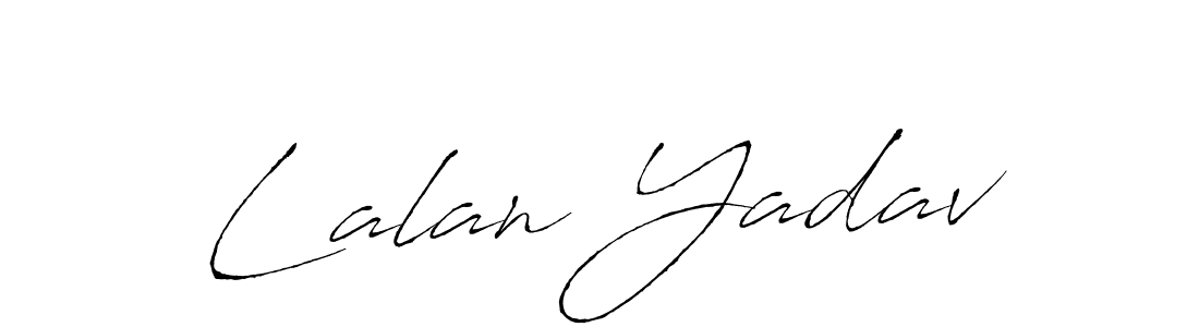 Lalan Yadav stylish signature style. Best Handwritten Sign (Antro_Vectra) for my name. Handwritten Signature Collection Ideas for my name Lalan Yadav. Lalan Yadav signature style 6 images and pictures png