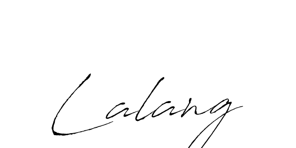 Design your own signature with our free online signature maker. With this signature software, you can create a handwritten (Antro_Vectra) signature for name Lalang. Lalang signature style 6 images and pictures png