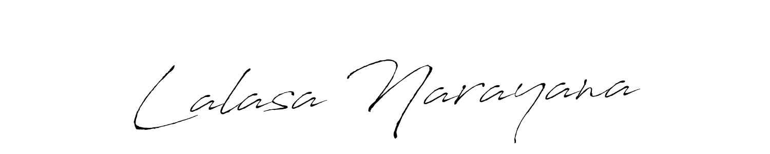 The best way (Antro_Vectra) to make a short signature is to pick only two or three words in your name. The name Lalasa Narayana include a total of six letters. For converting this name. Lalasa Narayana signature style 6 images and pictures png