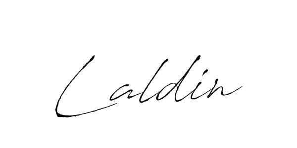 The best way (Antro_Vectra) to make a short signature is to pick only two or three words in your name. The name Laldin include a total of six letters. For converting this name. Laldin signature style 6 images and pictures png