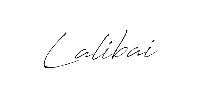 Use a signature maker to create a handwritten signature online. With this signature software, you can design (Antro_Vectra) your own signature for name Lalibai. Lalibai signature style 6 images and pictures png