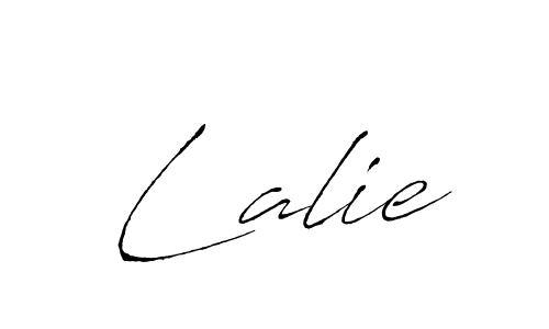 Antro_Vectra is a professional signature style that is perfect for those who want to add a touch of class to their signature. It is also a great choice for those who want to make their signature more unique. Get Lalie name to fancy signature for free. Lalie signature style 6 images and pictures png