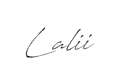 Use a signature maker to create a handwritten signature online. With this signature software, you can design (Antro_Vectra) your own signature for name Lalii. Lalii signature style 6 images and pictures png