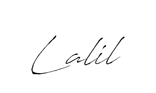 if you are searching for the best signature style for your name Lalil. so please give up your signature search. here we have designed multiple signature styles  using Antro_Vectra. Lalil signature style 6 images and pictures png