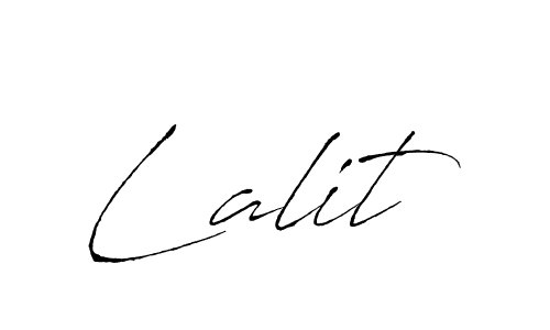 Make a beautiful signature design for name Lalit. With this signature (Antro_Vectra) style, you can create a handwritten signature for free. Lalit signature style 6 images and pictures png