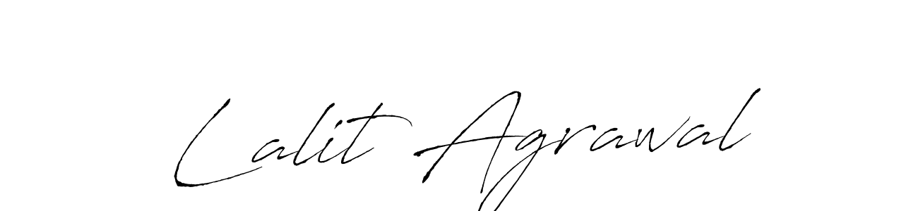 Design your own signature with our free online signature maker. With this signature software, you can create a handwritten (Antro_Vectra) signature for name Lalit Agrawal. Lalit Agrawal signature style 6 images and pictures png