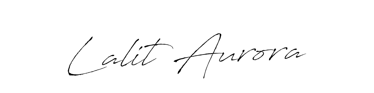 The best way (Antro_Vectra) to make a short signature is to pick only two or three words in your name. The name Lalit Aurora include a total of six letters. For converting this name. Lalit Aurora signature style 6 images and pictures png