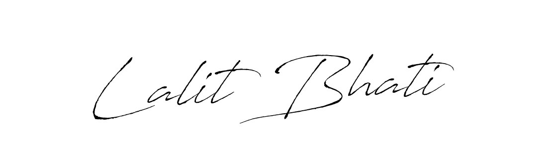 Use a signature maker to create a handwritten signature online. With this signature software, you can design (Antro_Vectra) your own signature for name Lalit Bhati. Lalit Bhati signature style 6 images and pictures png