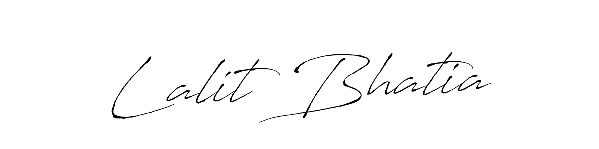 Make a beautiful signature design for name Lalit Bhatia. With this signature (Antro_Vectra) style, you can create a handwritten signature for free. Lalit Bhatia signature style 6 images and pictures png