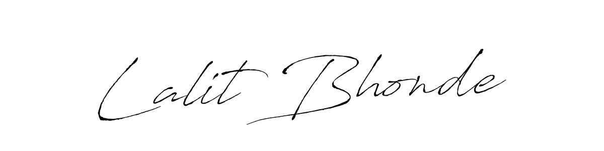 Antro_Vectra is a professional signature style that is perfect for those who want to add a touch of class to their signature. It is also a great choice for those who want to make their signature more unique. Get Lalit Bhonde name to fancy signature for free. Lalit Bhonde signature style 6 images and pictures png