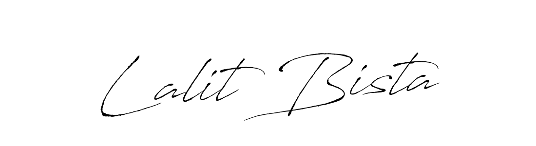 Use a signature maker to create a handwritten signature online. With this signature software, you can design (Antro_Vectra) your own signature for name Lalit Bista. Lalit Bista signature style 6 images and pictures png