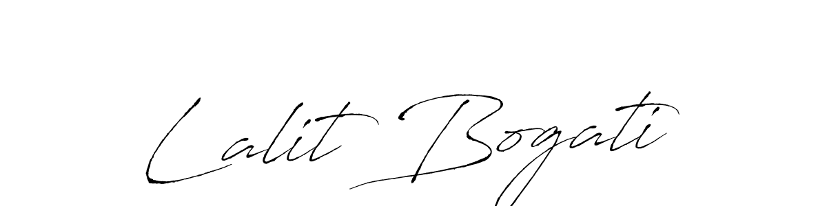 Make a beautiful signature design for name Lalit Bogati. With this signature (Antro_Vectra) style, you can create a handwritten signature for free. Lalit Bogati signature style 6 images and pictures png