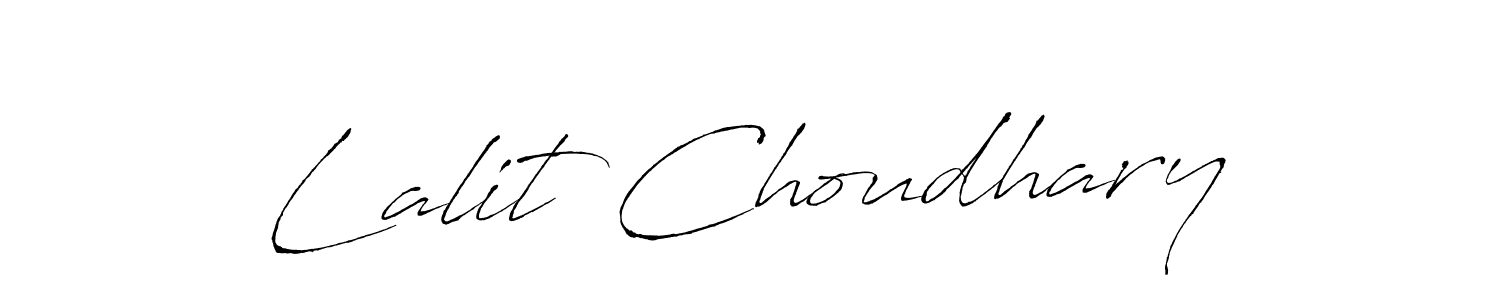 Use a signature maker to create a handwritten signature online. With this signature software, you can design (Antro_Vectra) your own signature for name Lalit Choudhary. Lalit Choudhary signature style 6 images and pictures png