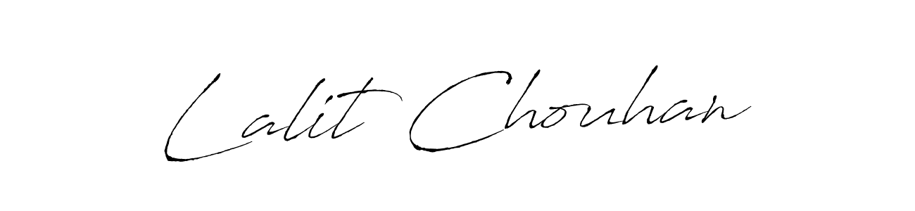 Create a beautiful signature design for name Lalit Chouhan. With this signature (Antro_Vectra) fonts, you can make a handwritten signature for free. Lalit Chouhan signature style 6 images and pictures png