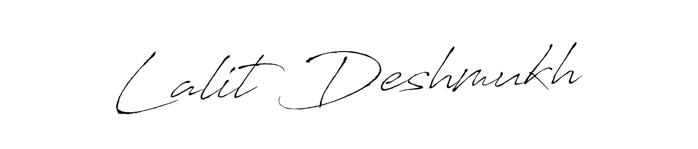 Make a beautiful signature design for name Lalit Deshmukh. With this signature (Antro_Vectra) style, you can create a handwritten signature for free. Lalit Deshmukh signature style 6 images and pictures png