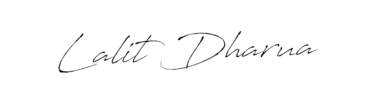 Similarly Antro_Vectra is the best handwritten signature design. Signature creator online .You can use it as an online autograph creator for name Lalit Dharua. Lalit Dharua signature style 6 images and pictures png