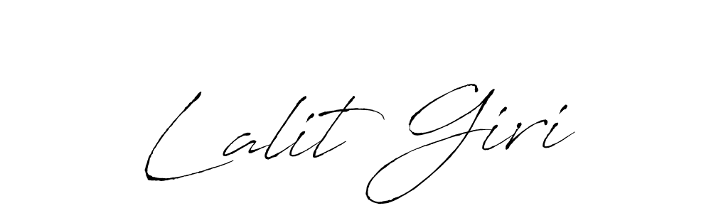 How to make Lalit Giri name signature. Use Antro_Vectra style for creating short signs online. This is the latest handwritten sign. Lalit Giri signature style 6 images and pictures png
