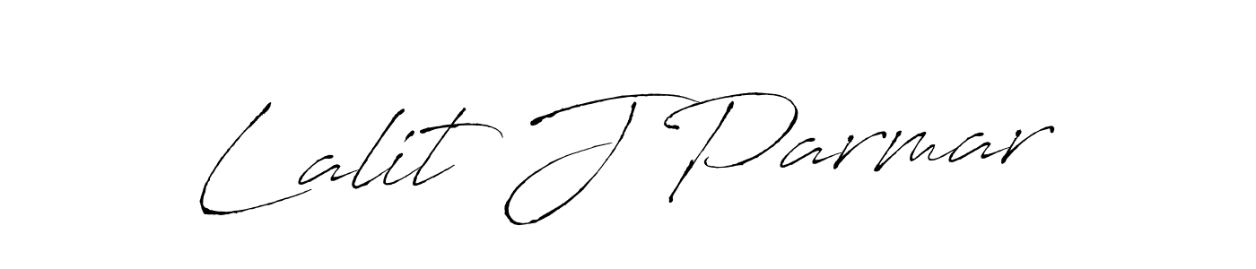 Create a beautiful signature design for name Lalit J Parmar. With this signature (Antro_Vectra) fonts, you can make a handwritten signature for free. Lalit J Parmar signature style 6 images and pictures png