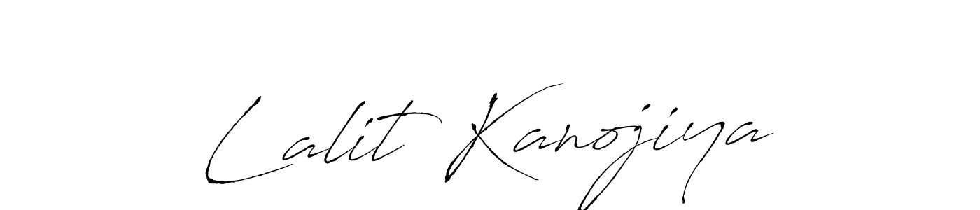 Antro_Vectra is a professional signature style that is perfect for those who want to add a touch of class to their signature. It is also a great choice for those who want to make their signature more unique. Get Lalit Kanojiya name to fancy signature for free. Lalit Kanojiya signature style 6 images and pictures png