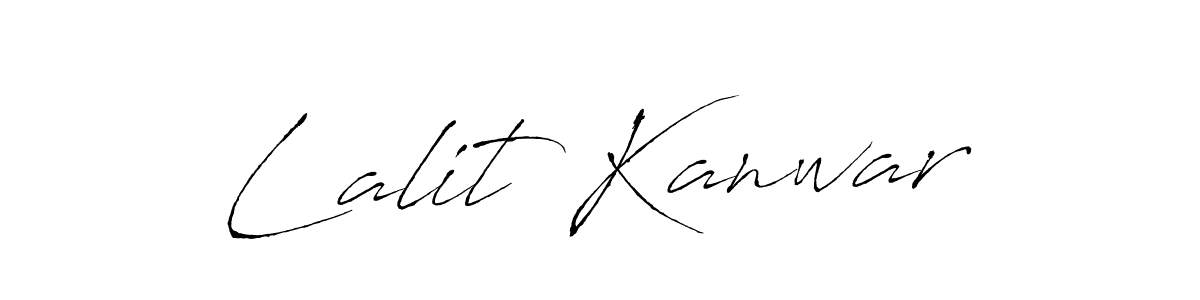 Lalit Kanwar stylish signature style. Best Handwritten Sign (Antro_Vectra) for my name. Handwritten Signature Collection Ideas for my name Lalit Kanwar. Lalit Kanwar signature style 6 images and pictures png