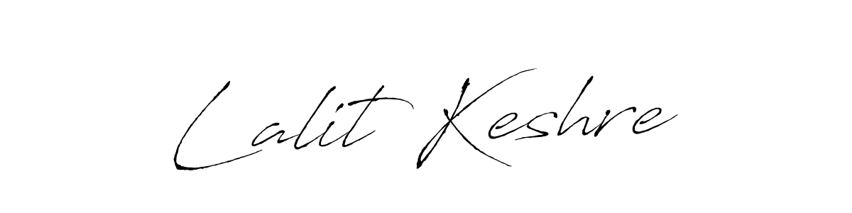 Design your own signature with our free online signature maker. With this signature software, you can create a handwritten (Antro_Vectra) signature for name Lalit Keshre. Lalit Keshre signature style 6 images and pictures png