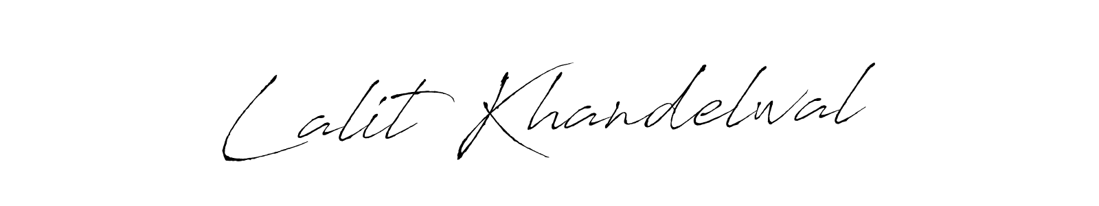 Design your own signature with our free online signature maker. With this signature software, you can create a handwritten (Antro_Vectra) signature for name Lalit Khandelwal. Lalit Khandelwal signature style 6 images and pictures png