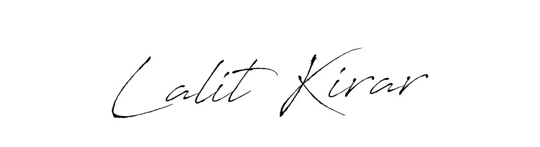 Similarly Antro_Vectra is the best handwritten signature design. Signature creator online .You can use it as an online autograph creator for name Lalit Kirar. Lalit Kirar signature style 6 images and pictures png