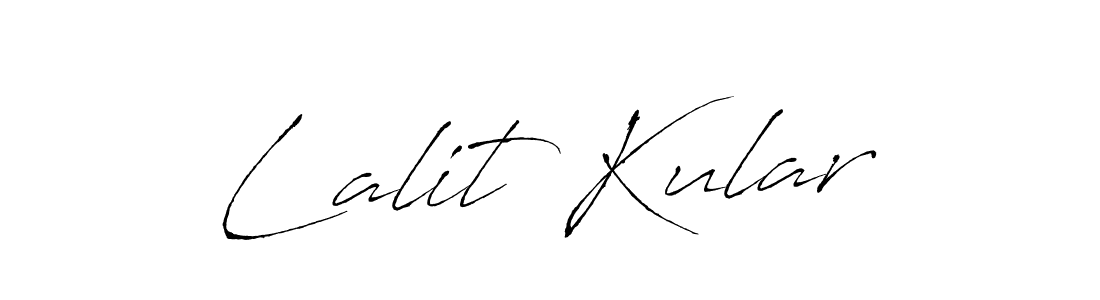 Design your own signature with our free online signature maker. With this signature software, you can create a handwritten (Antro_Vectra) signature for name Lalit Kular. Lalit Kular signature style 6 images and pictures png