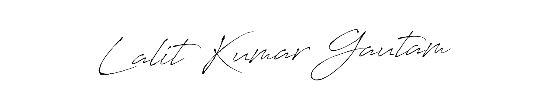 Design your own signature with our free online signature maker. With this signature software, you can create a handwritten (Antro_Vectra) signature for name Lalit Kumar Gautam. Lalit Kumar Gautam signature style 6 images and pictures png