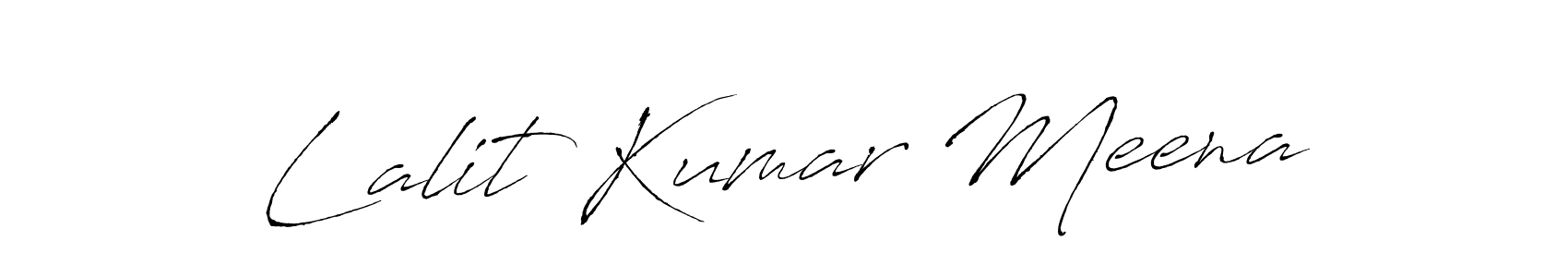 Create a beautiful signature design for name Lalit Kumar Meena. With this signature (Antro_Vectra) fonts, you can make a handwritten signature for free. Lalit Kumar Meena signature style 6 images and pictures png