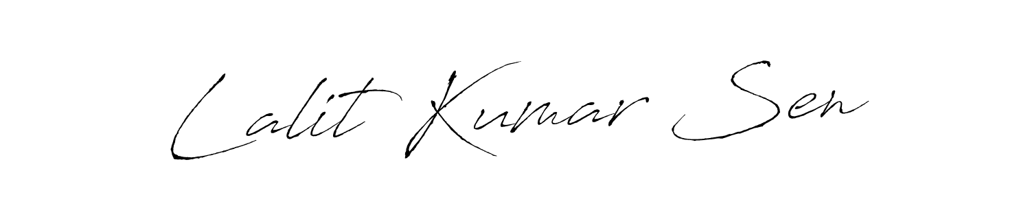 How to make Lalit Kumar Sen signature? Antro_Vectra is a professional autograph style. Create handwritten signature for Lalit Kumar Sen name. Lalit Kumar Sen signature style 6 images and pictures png