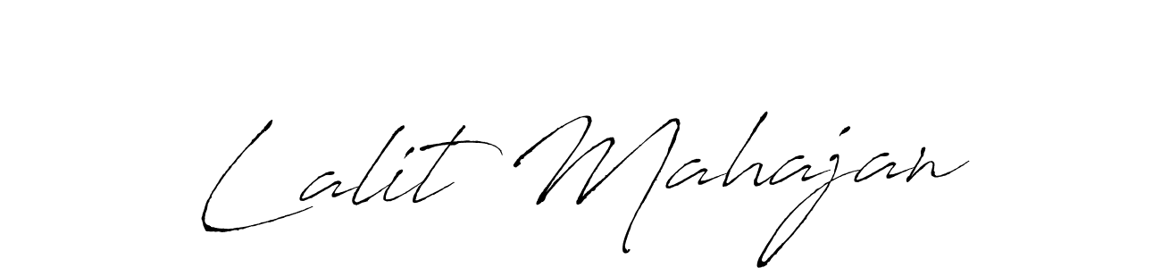 Create a beautiful signature design for name Lalit Mahajan. With this signature (Antro_Vectra) fonts, you can make a handwritten signature for free. Lalit Mahajan signature style 6 images and pictures png
