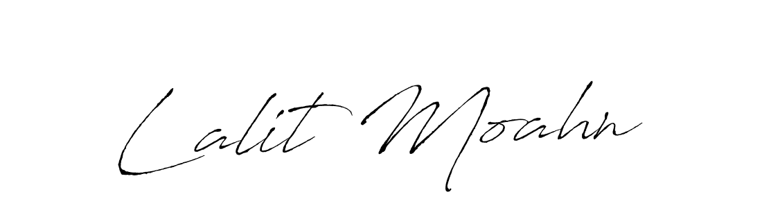 Use a signature maker to create a handwritten signature online. With this signature software, you can design (Antro_Vectra) your own signature for name Lalit Moahn. Lalit Moahn signature style 6 images and pictures png