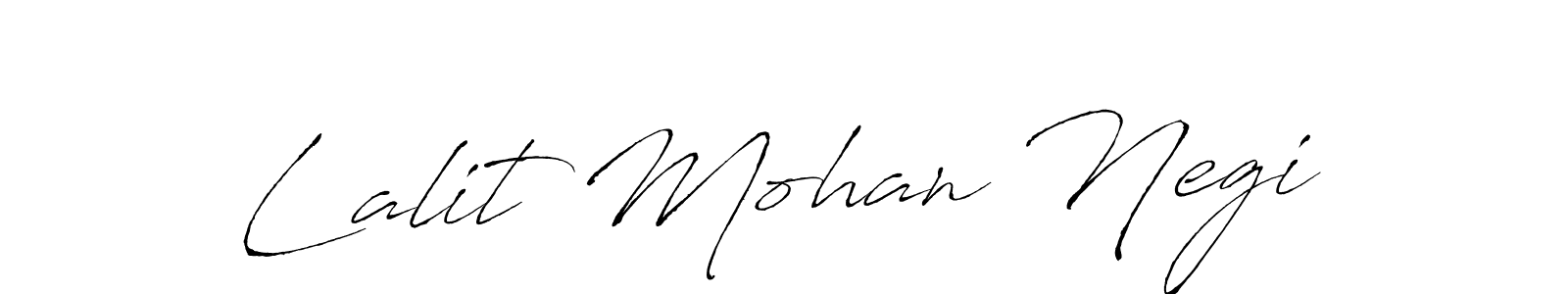 How to make Lalit Mohan Negi name signature. Use Antro_Vectra style for creating short signs online. This is the latest handwritten sign. Lalit Mohan Negi signature style 6 images and pictures png