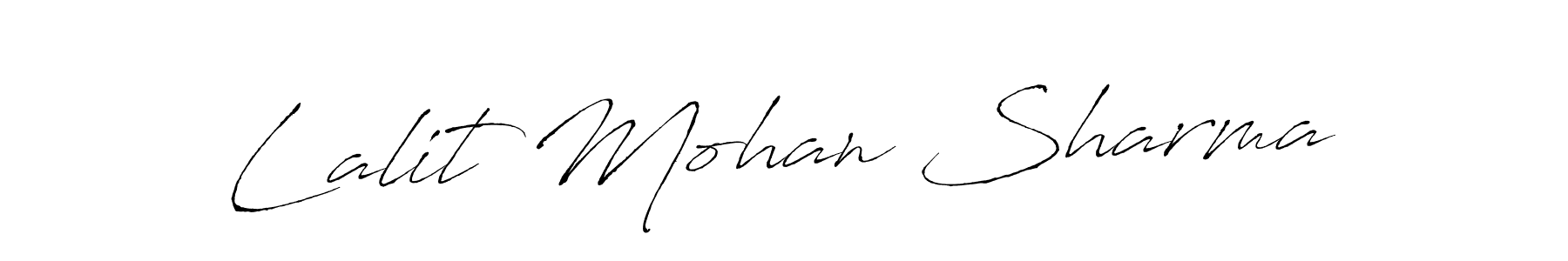Design your own signature with our free online signature maker. With this signature software, you can create a handwritten (Antro_Vectra) signature for name Lalit Mohan Sharma. Lalit Mohan Sharma signature style 6 images and pictures png