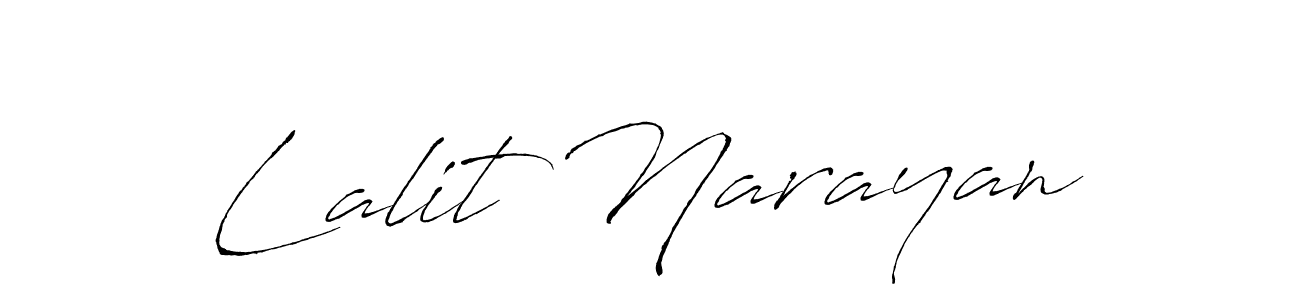 Use a signature maker to create a handwritten signature online. With this signature software, you can design (Antro_Vectra) your own signature for name Lalit Narayan. Lalit Narayan signature style 6 images and pictures png