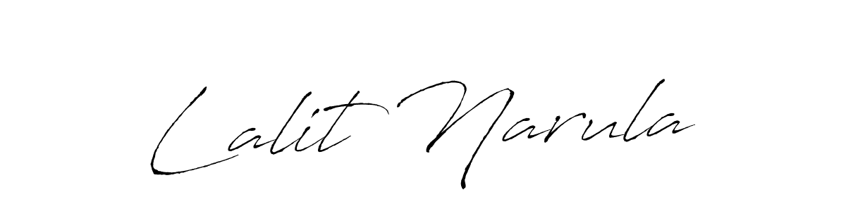 Create a beautiful signature design for name Lalit Narula. With this signature (Antro_Vectra) fonts, you can make a handwritten signature for free. Lalit Narula signature style 6 images and pictures png
