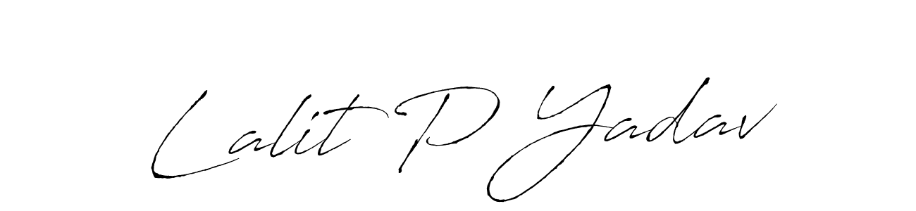 Use a signature maker to create a handwritten signature online. With this signature software, you can design (Antro_Vectra) your own signature for name Lalit P Yadav. Lalit P Yadav signature style 6 images and pictures png