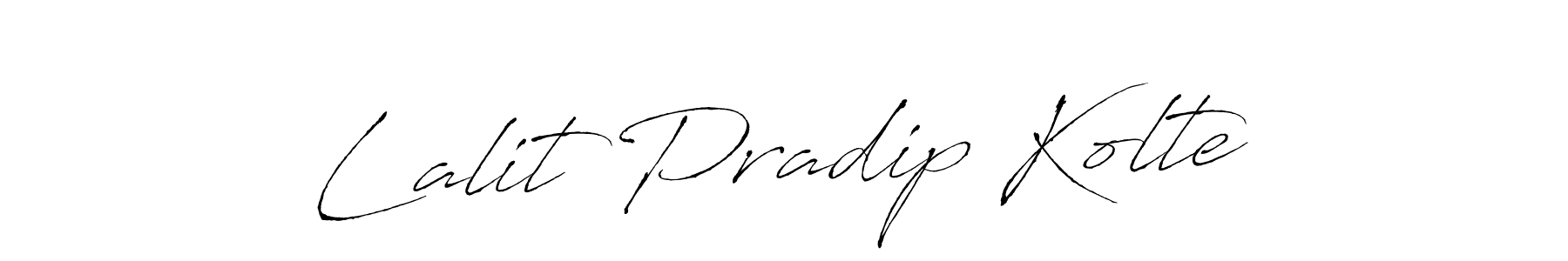 Antro_Vectra is a professional signature style that is perfect for those who want to add a touch of class to their signature. It is also a great choice for those who want to make their signature more unique. Get Lalit Pradip Kolte name to fancy signature for free. Lalit Pradip Kolte signature style 6 images and pictures png