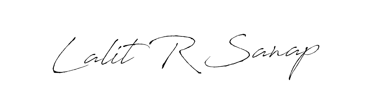 Create a beautiful signature design for name Lalit R Sanap. With this signature (Antro_Vectra) fonts, you can make a handwritten signature for free. Lalit R Sanap signature style 6 images and pictures png